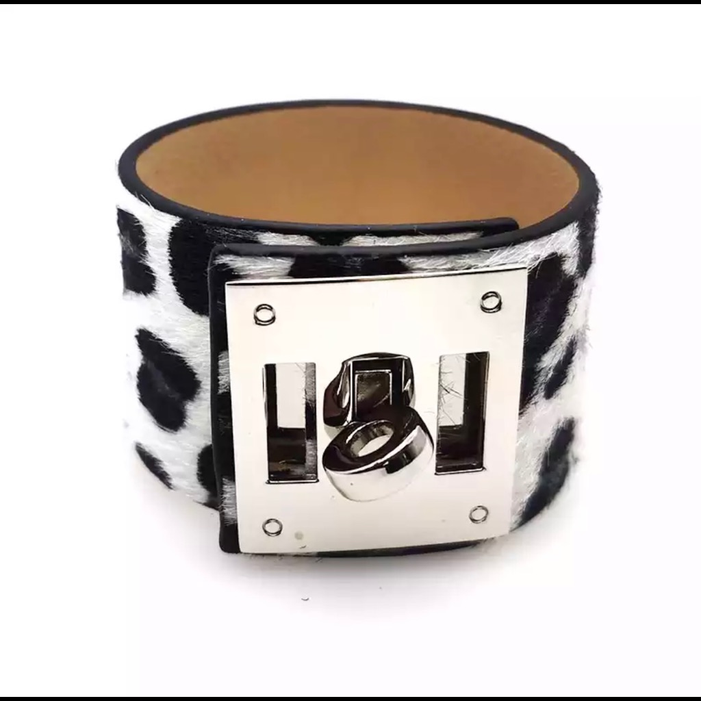 Fashion Wide Leopard Print Bracelet